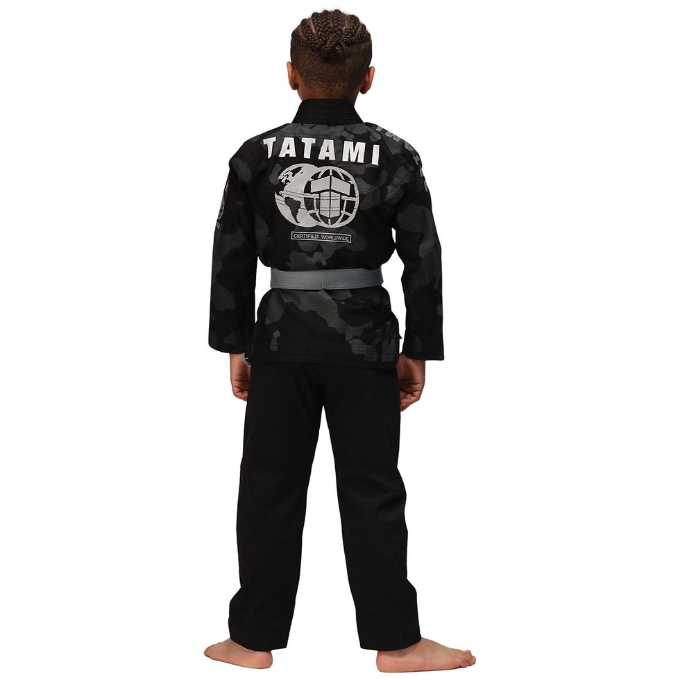 Thumbnail: Kids Raid BJJ Gi Black Camo