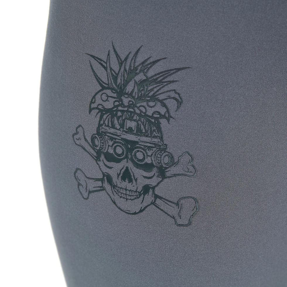 Thumbnail: Ladies REORG Pineapple Compression Shorts - Grey