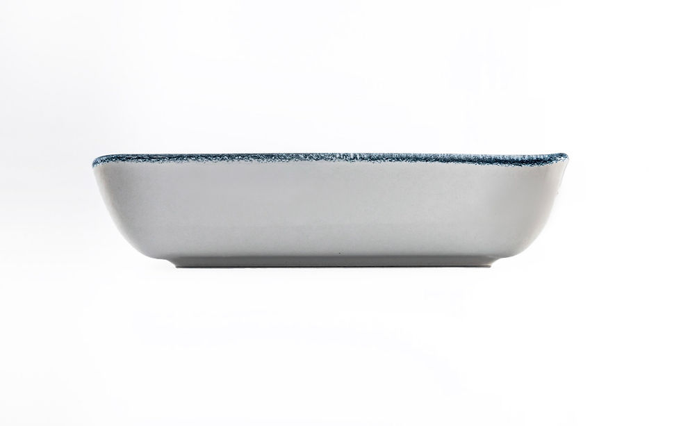 Миниатюра: Глубокая квадратная салатница 19см