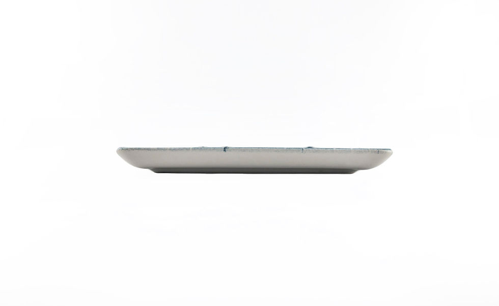 Миниатюра: Плоская квадратная тарелка 23см