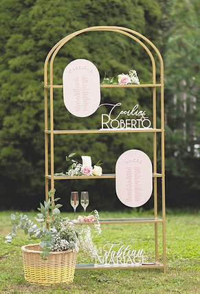 partecipazione matrimonio inviti plexiglass personalizzati elegante rosa tableau ELEGANCE 