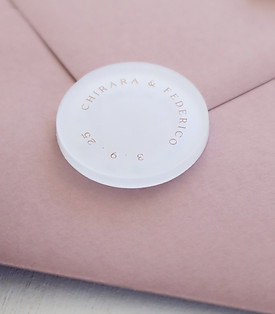 partecipazione matrimonio inviti plexiglass personalizzati elegante rosa tableau ELEGANCE 