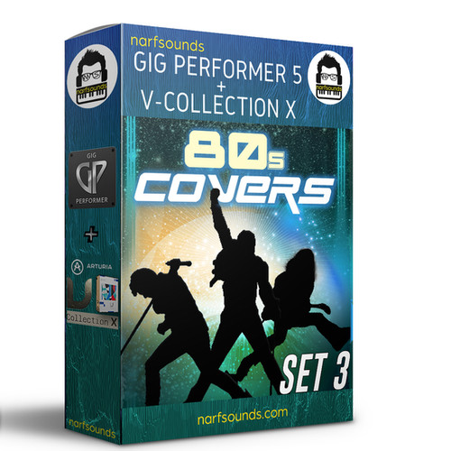 Gig Performer 5 + V-Collection X 80s Covers Set 3 | narfsounds