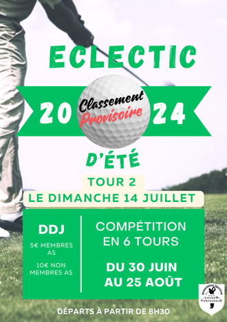 Eclectic Tour 2 : Classement provisoire