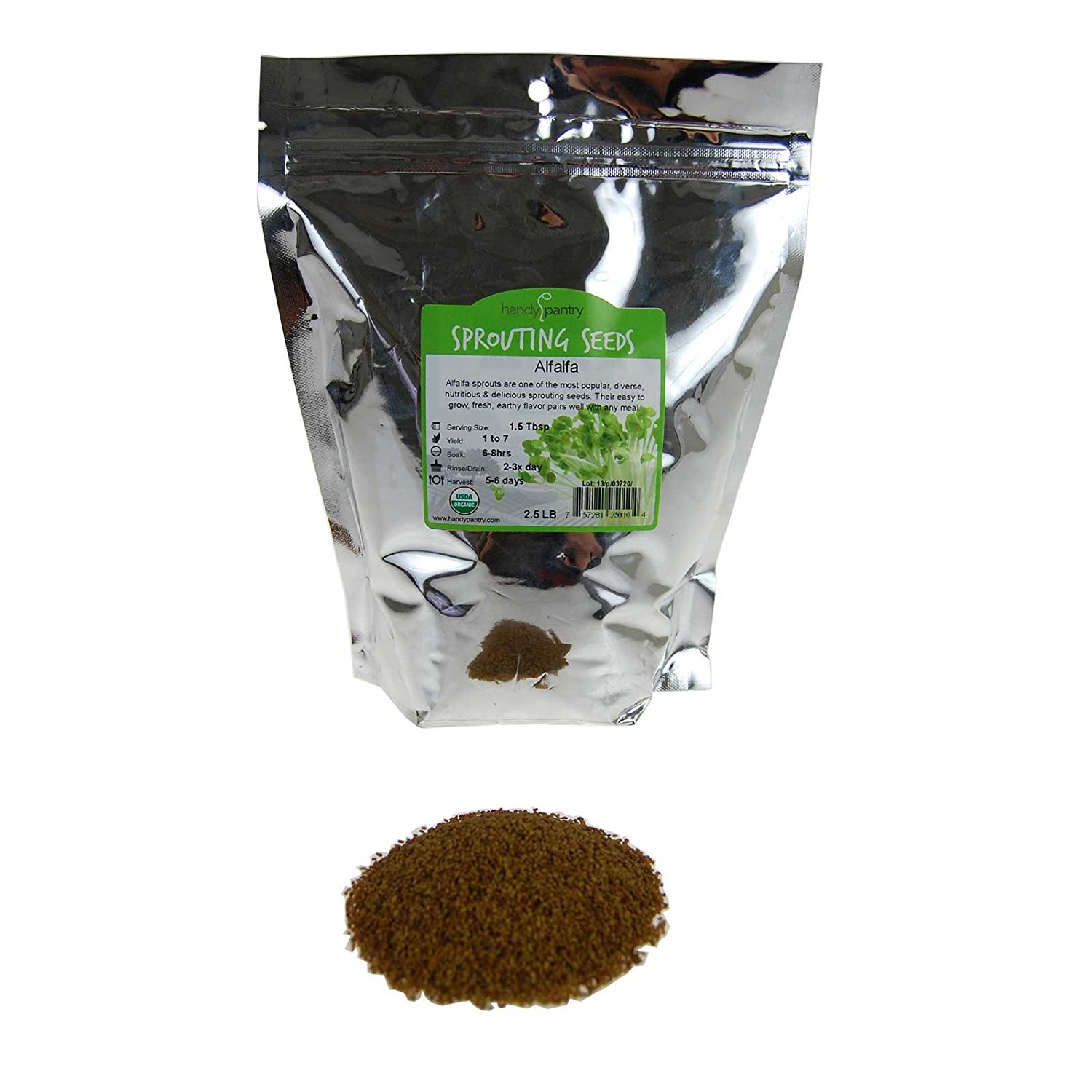 Certified Organic Alfalfa Sprouting