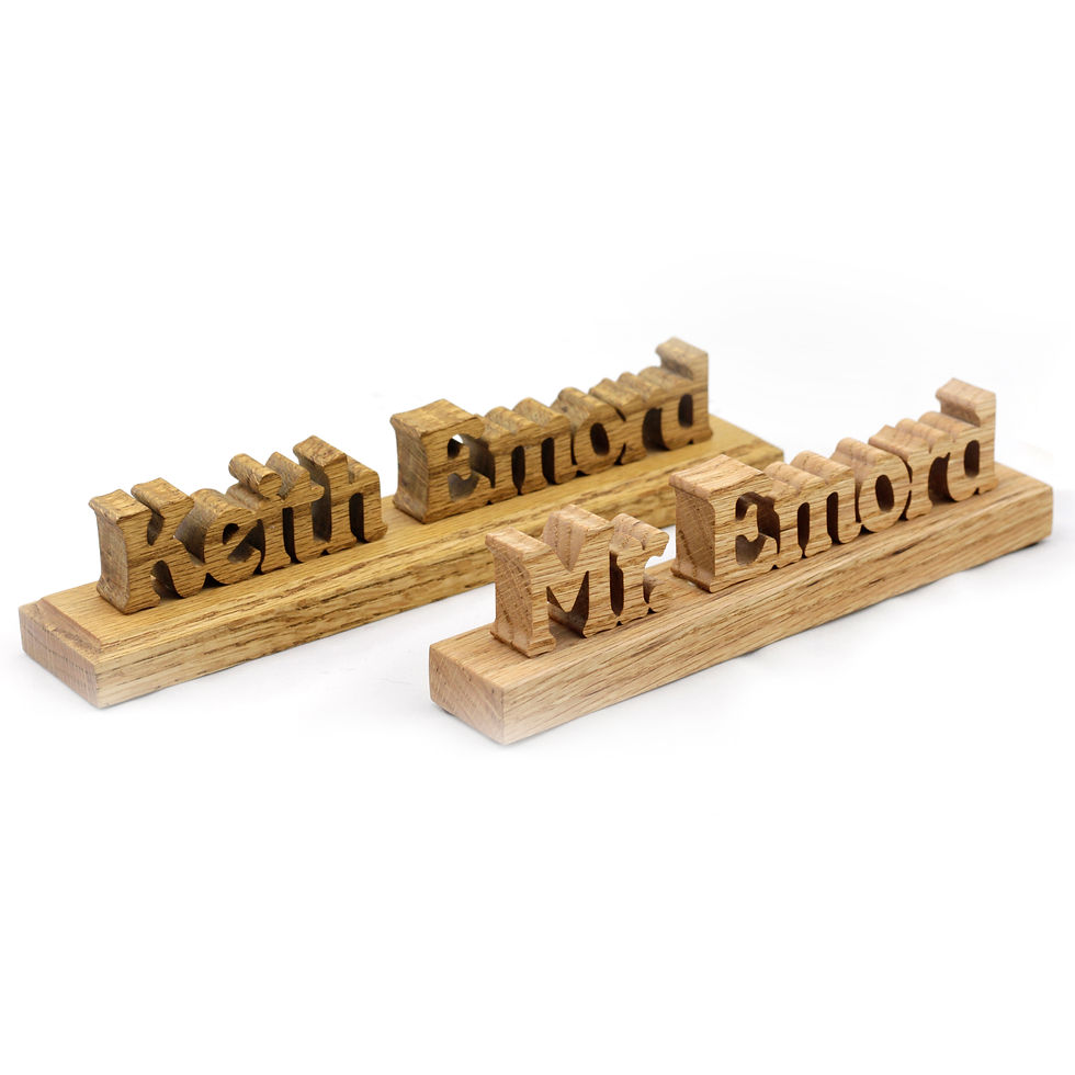 Personalized Desk Name Plate
