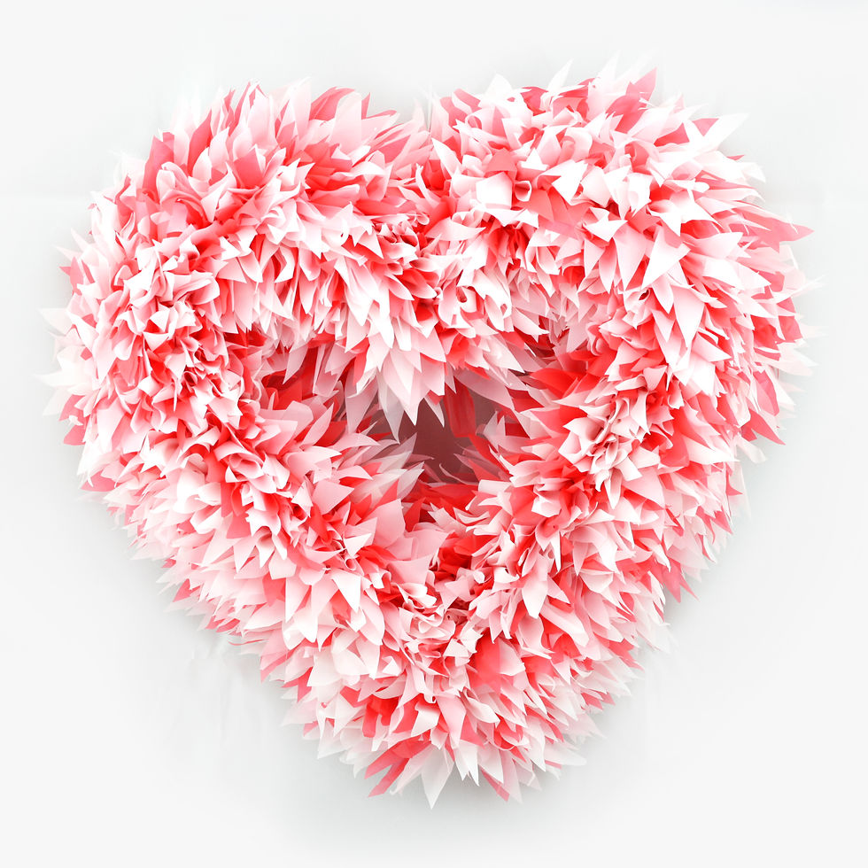 Heart Confetti Wreath