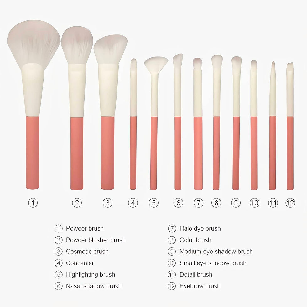 Thumbnail: Holiday Collection travel 12 makeup brush set full set of loose paint eyeshadow