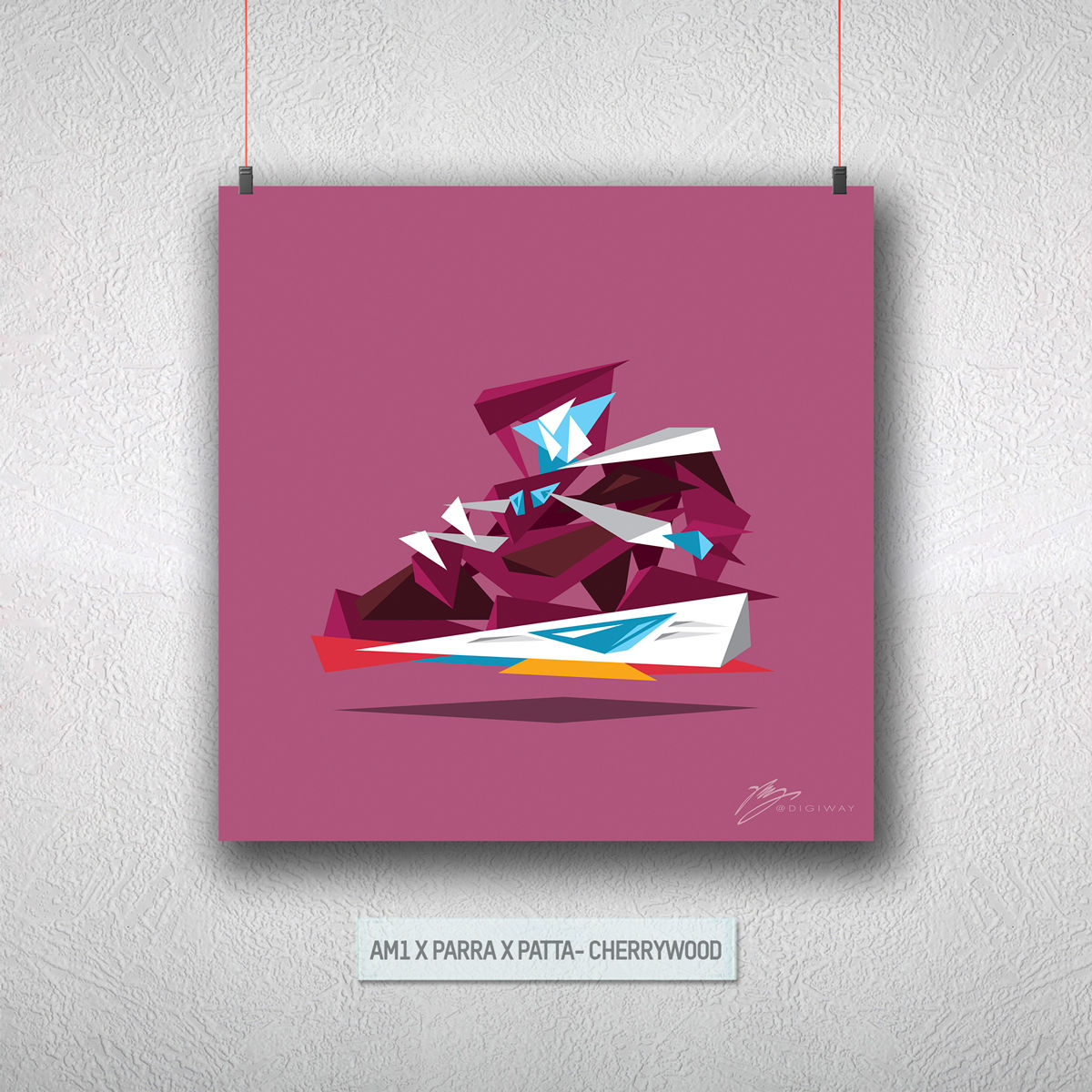 AM1 x Patta x Parra - Cherrywood