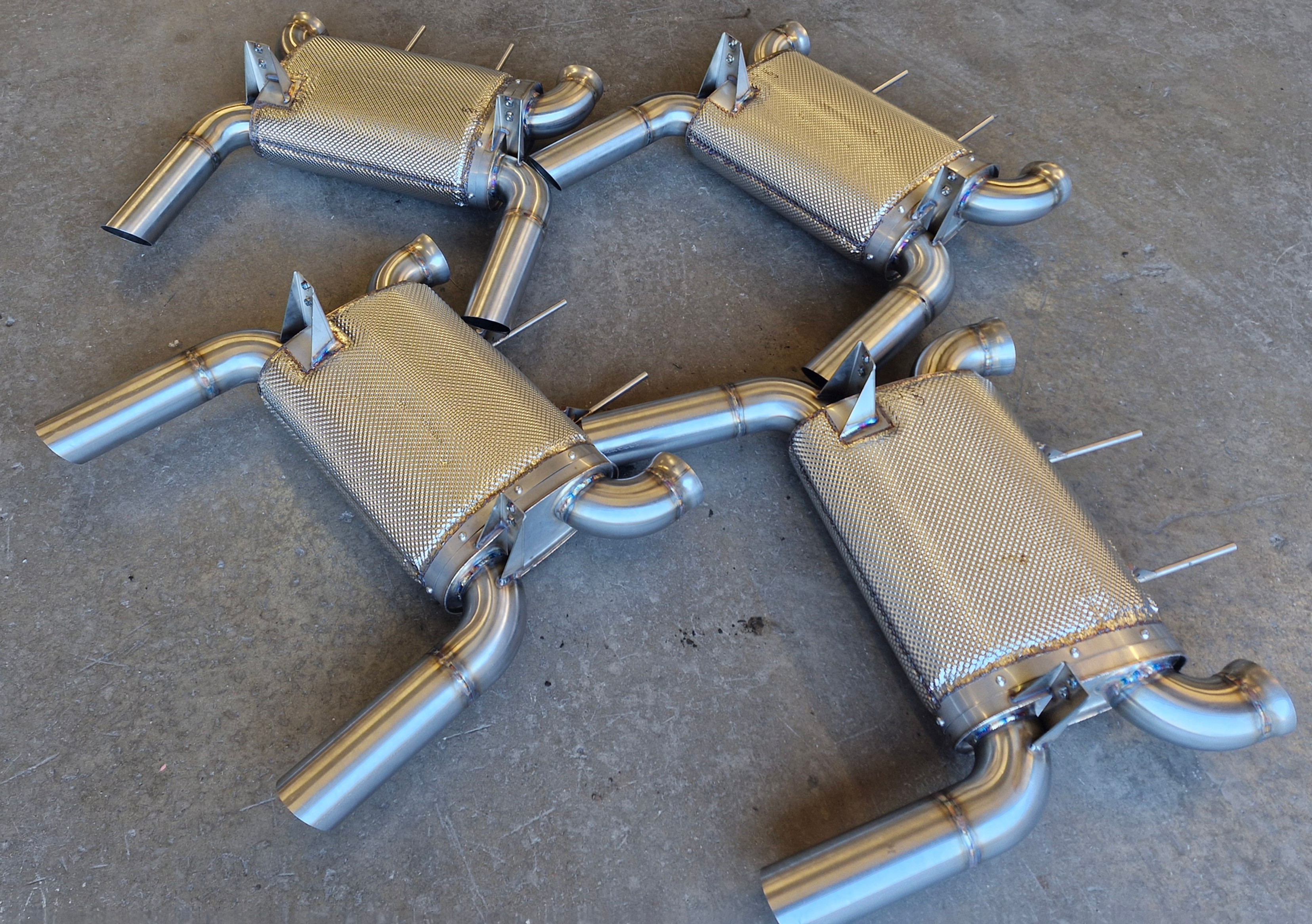 Exhaust hard lagging/heat shielding