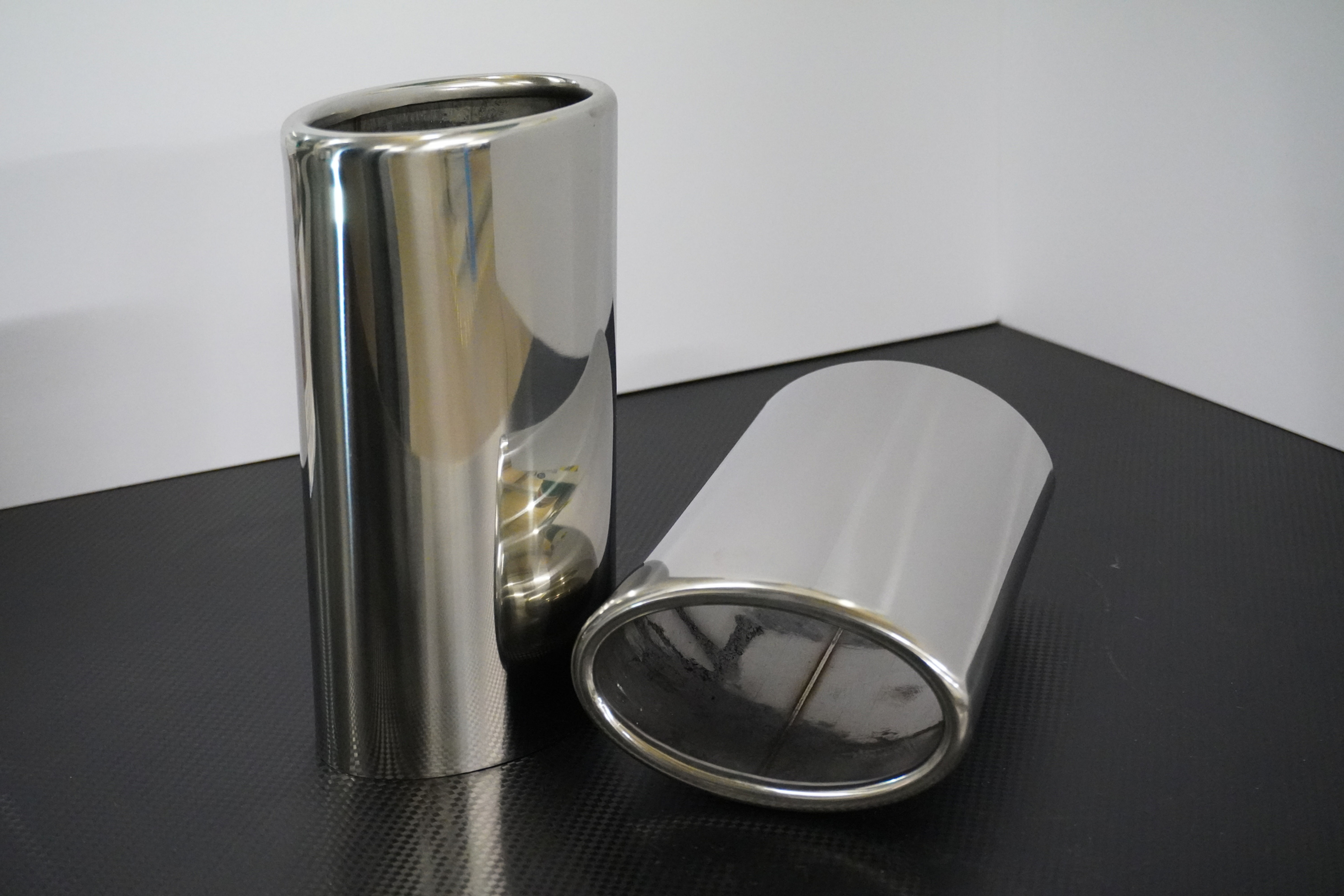 Straight cut polished (oval)