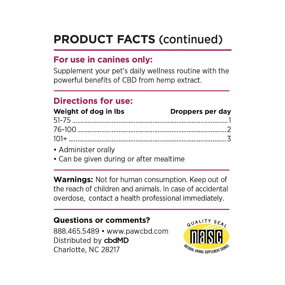 縮圖：cbdMD - 寵物用口服油(花生醬口味)