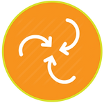 spinning recycle icon