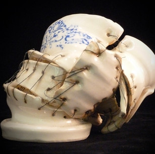 Mended Vessel with flowers