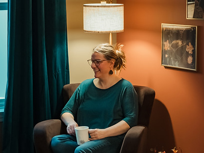 Bobbi Gorsalitz sitting in a chair