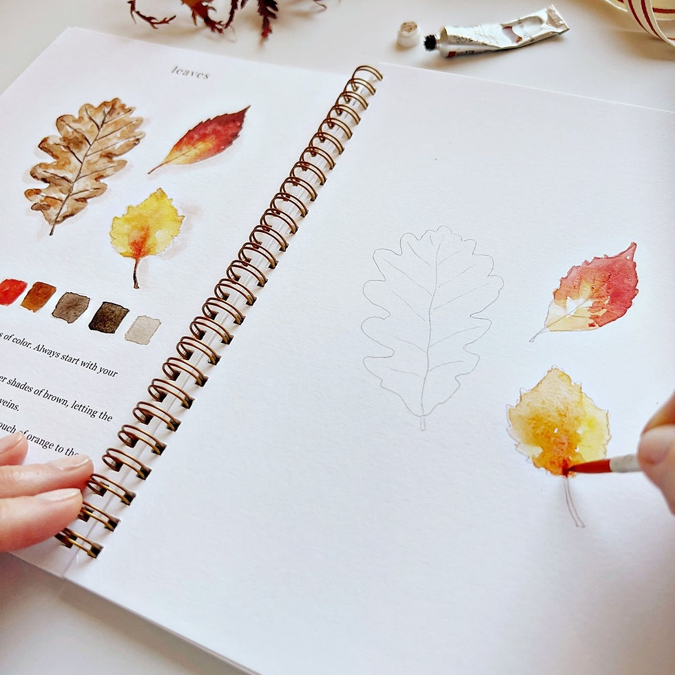 Paint night: Autumn Watercolor Workbook