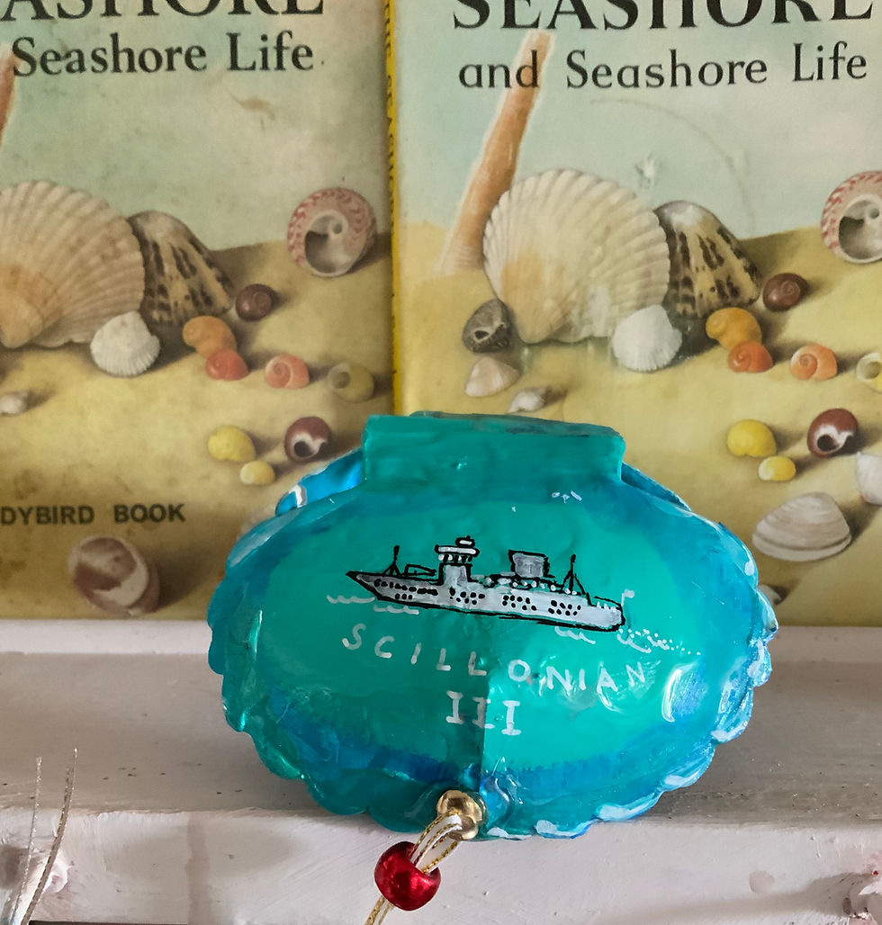 Thumbnail: Scillonian in a shell. Scilly keepsake