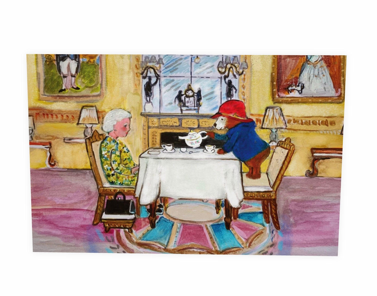 A Cup off Tea Ma’am. Blank Card. Jubilee. 