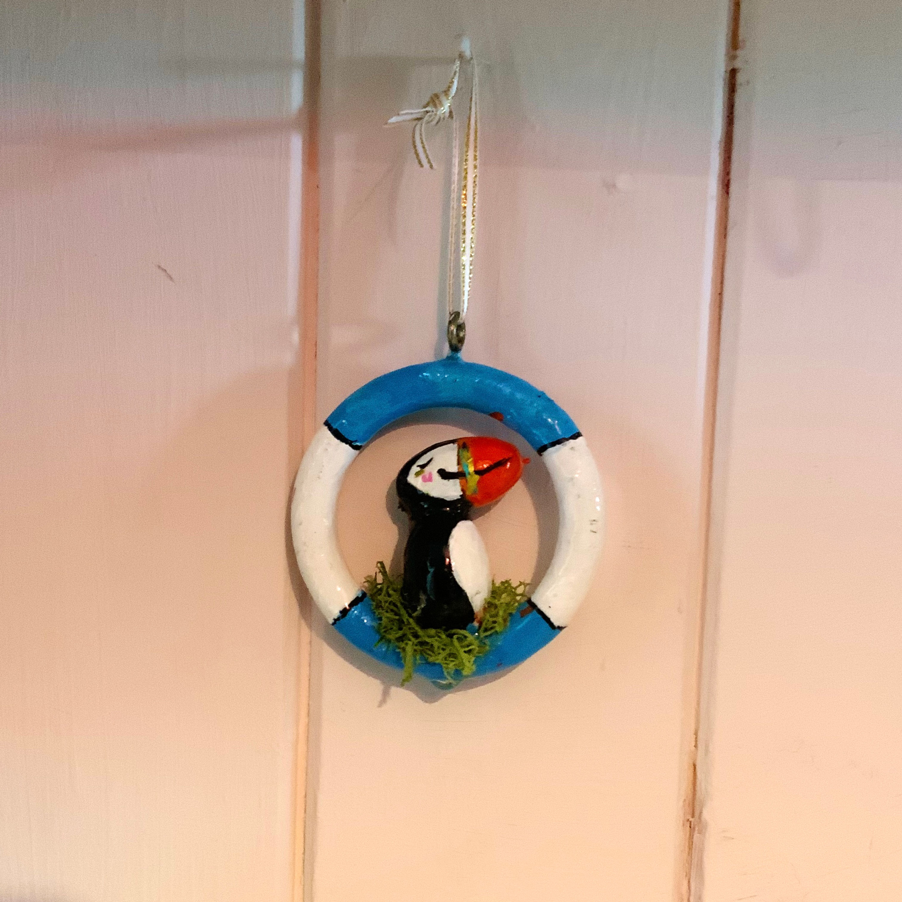 Puffin Decoration. Life saver Ornament