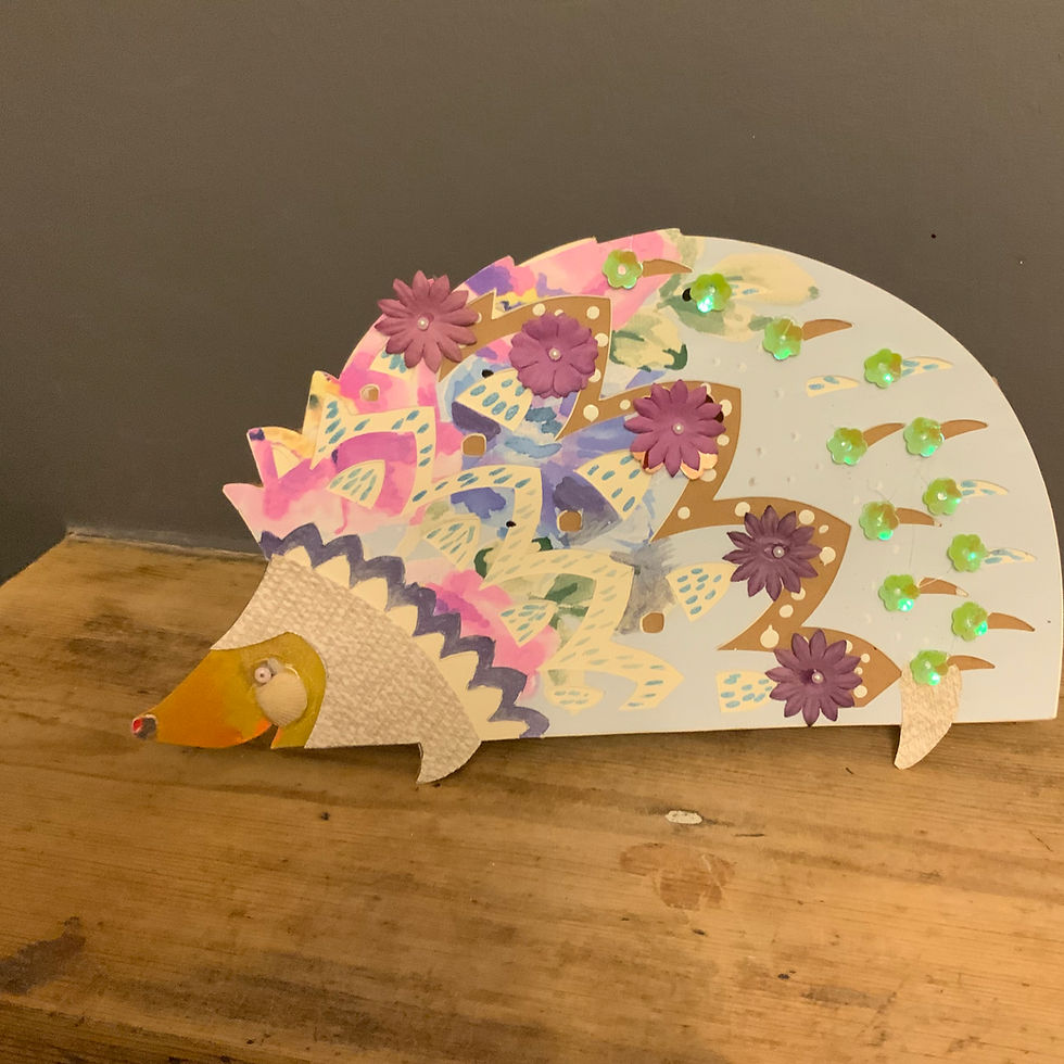 Thumbnail: Happy Hedgehog Card/ Decoration