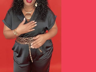 Black Satin Day to Night Jumpsuit