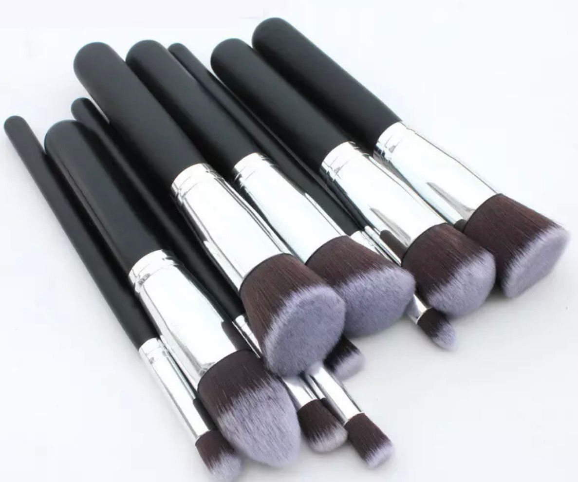 10 Peice Makeup Brush Set