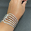 Thumbnail: Silver Cage Cuff Bracelet 