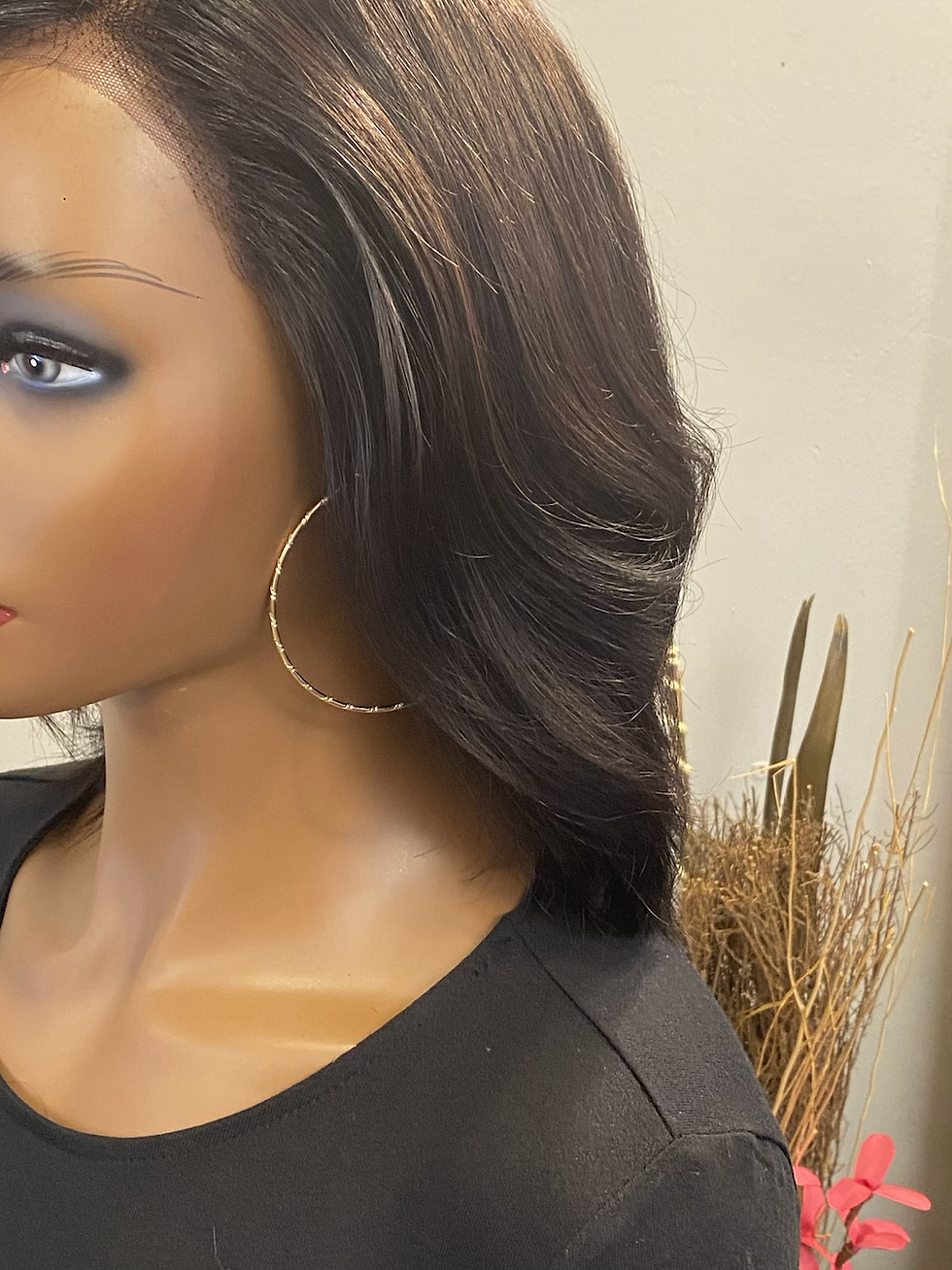 Thumbnail: Thin Gold Medium Hoops