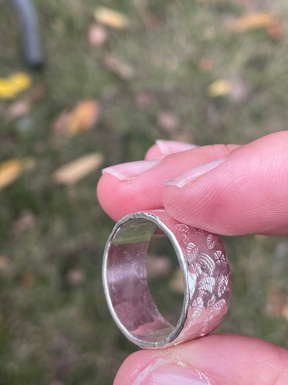 Miniatyrbild: Blommor & Blad ring sterling silver strl 23,5