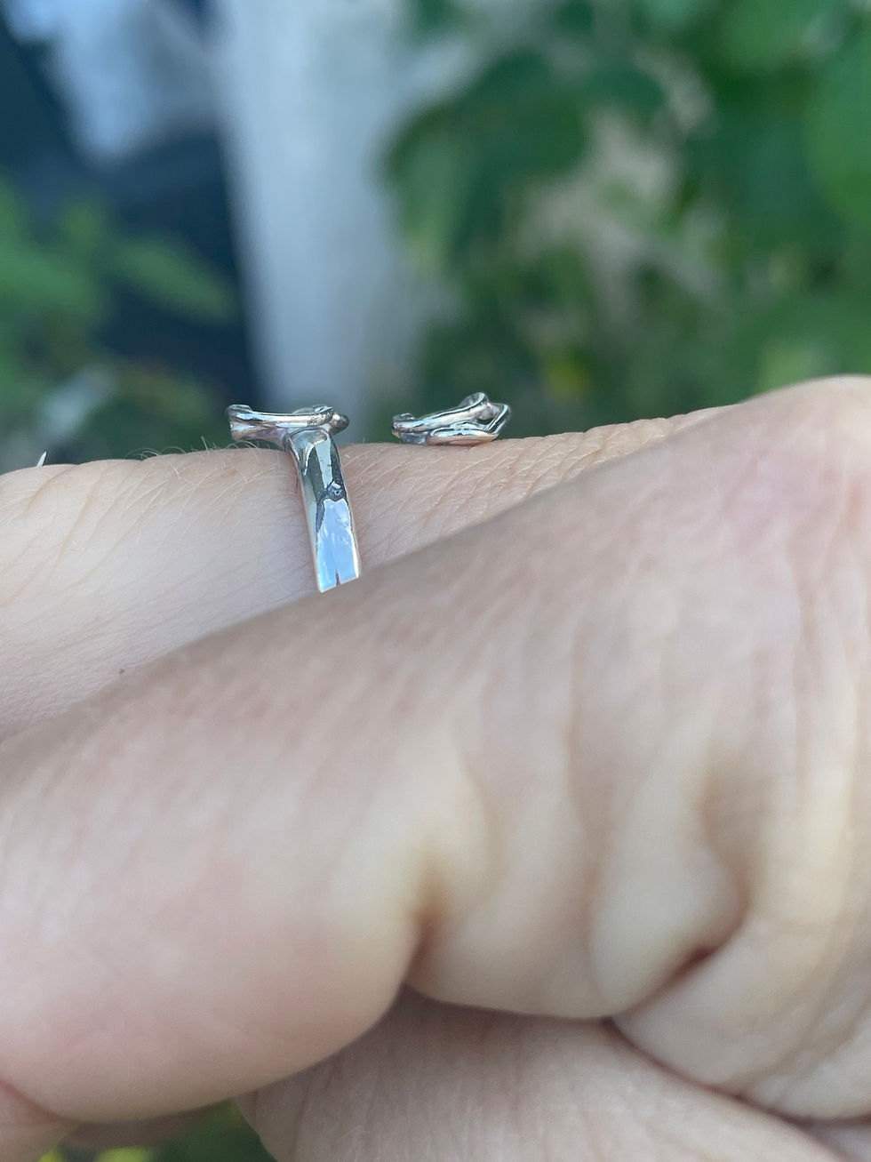 Miniatyrbild: Ring ”Baby hearts” sterling silver strl 18/19 flexibel