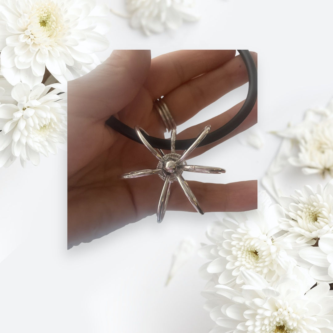 Halssmycke ”Sjöstjärna” sterling silver med rem