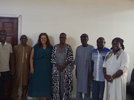 Photo de groupe de la mission au Sénégal