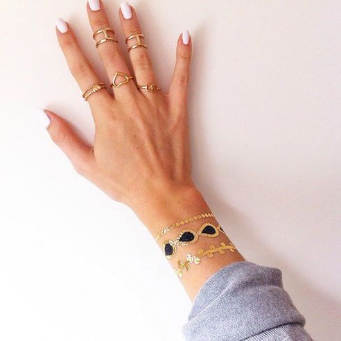 #trendsummer Metallic Tattoos