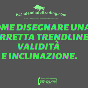 Come disegnare una corretta trendline?