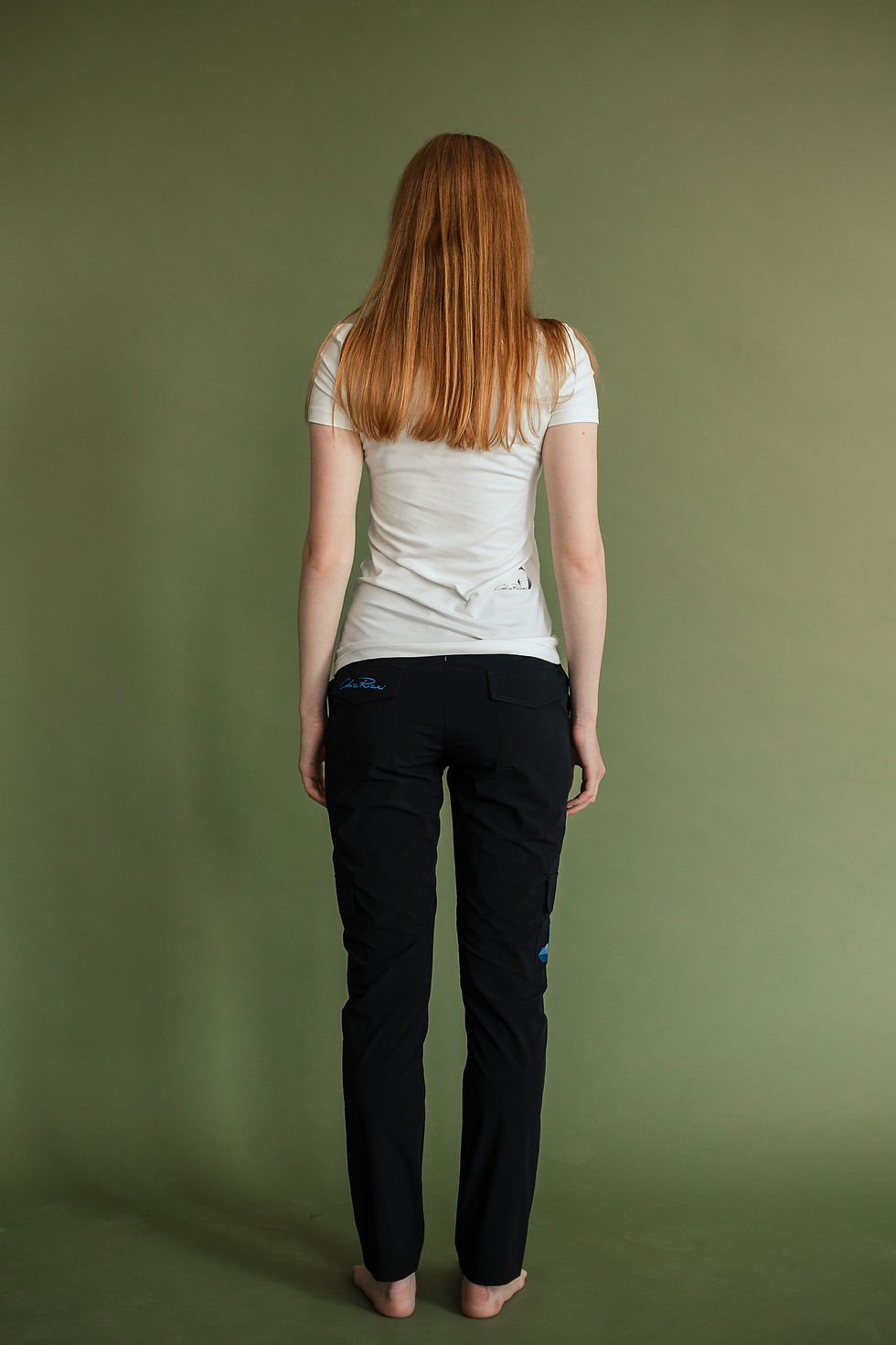 Thumbnail: Tight-fitting pants with patch pockets