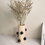 Thumbnail: Beige & Black Resin Textured Vase