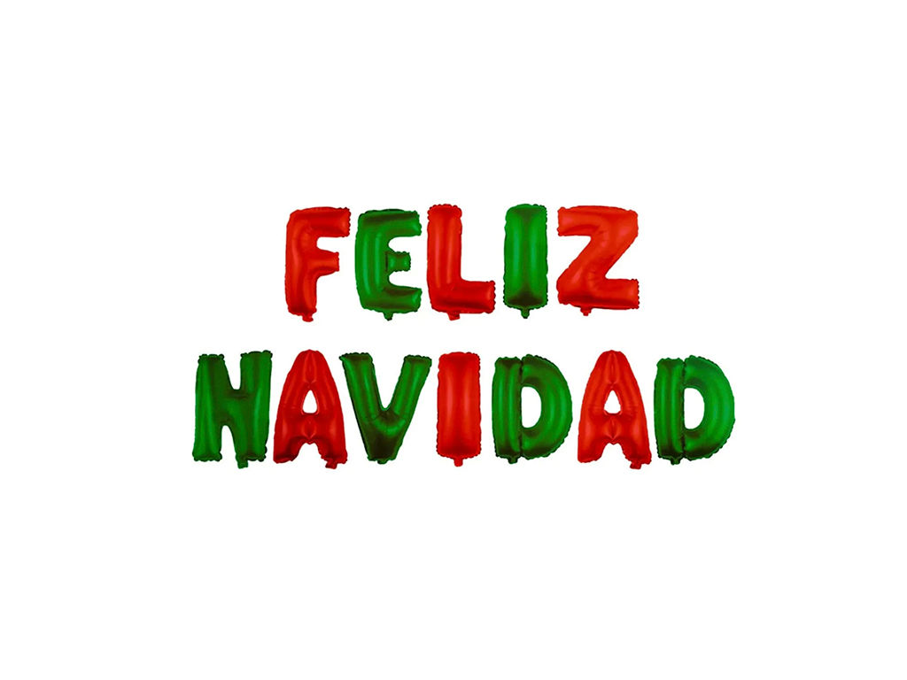 SET GLOBO FELIZ NAVIDAD X10 UNIDADES