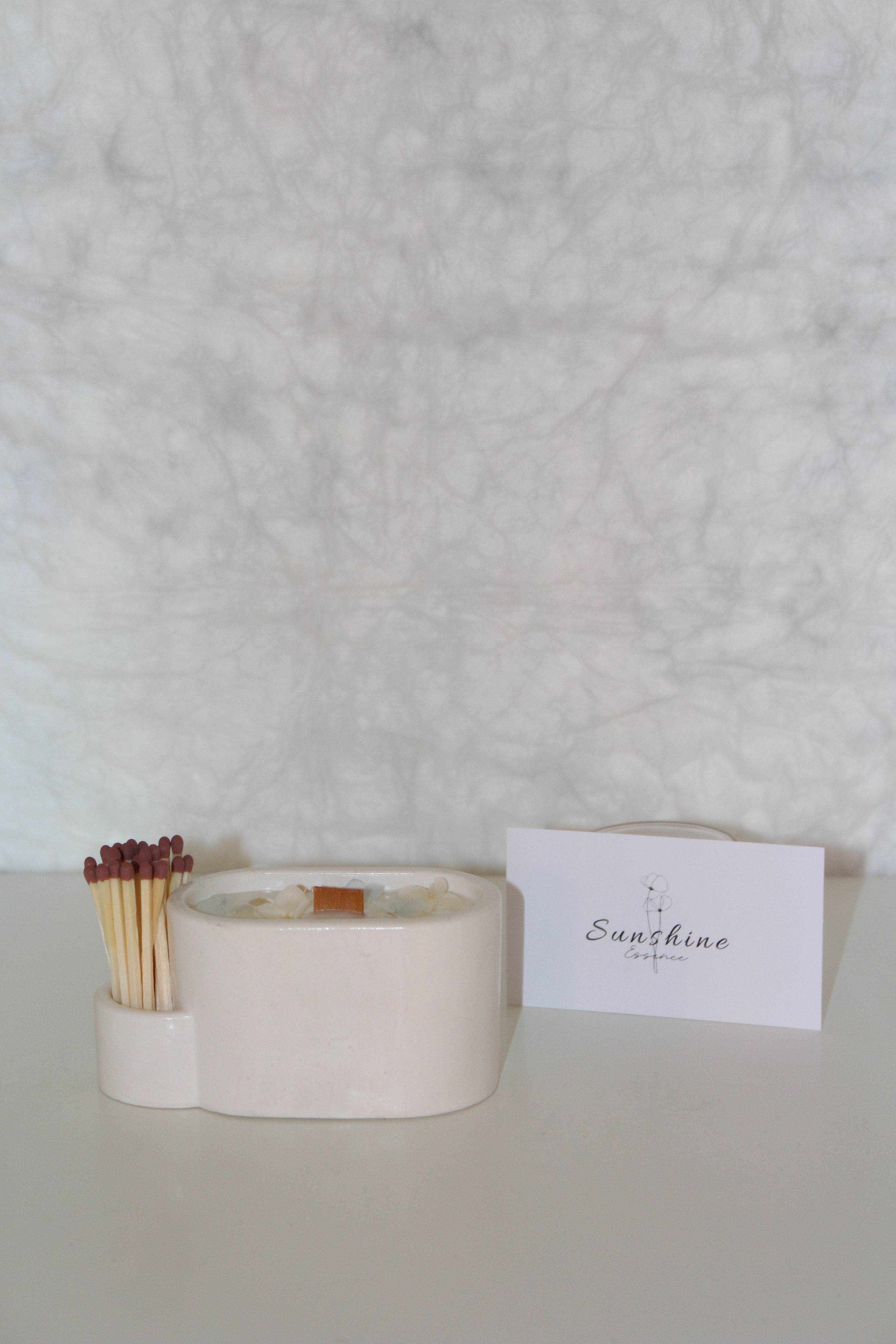 Candela Petali d’Amore con petali decorativi nella cera