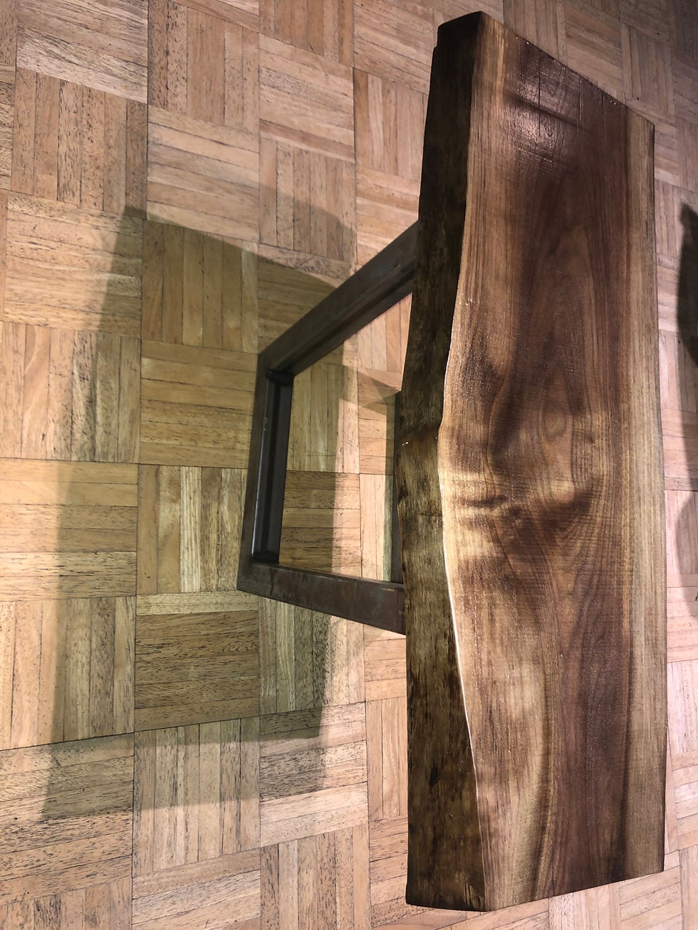 Thumbnail: Black walnut side table