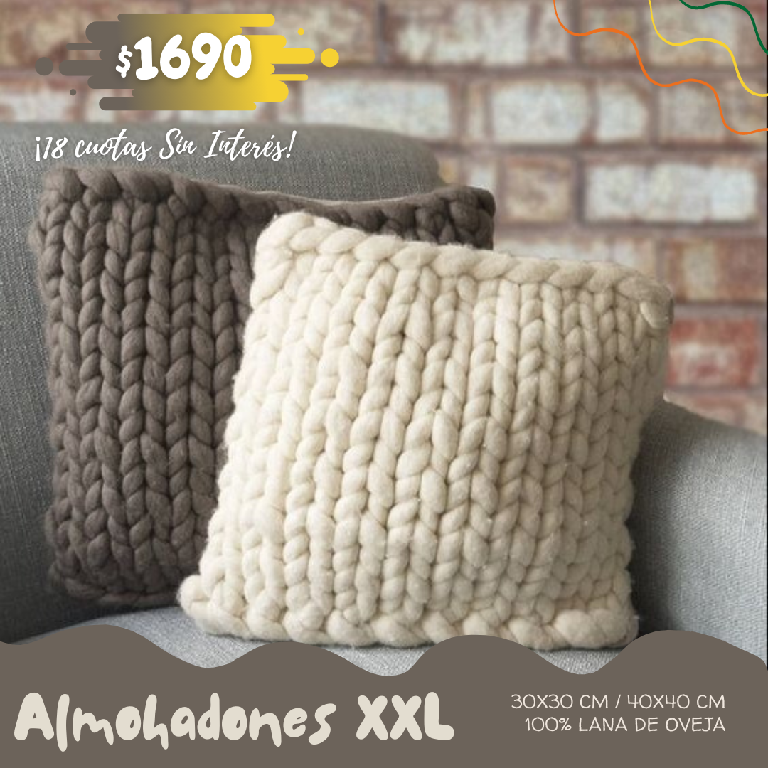 Almohadón cuadrado XXL