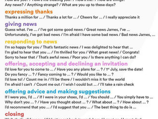 Informal letters