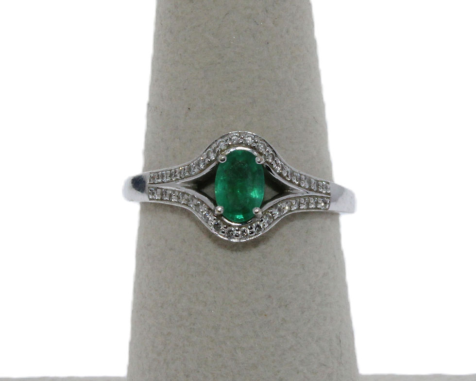 Emerald and Diamond Ring