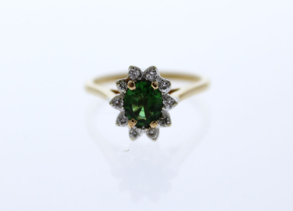 Thumbnail: Tourmaline and Diamond Ring