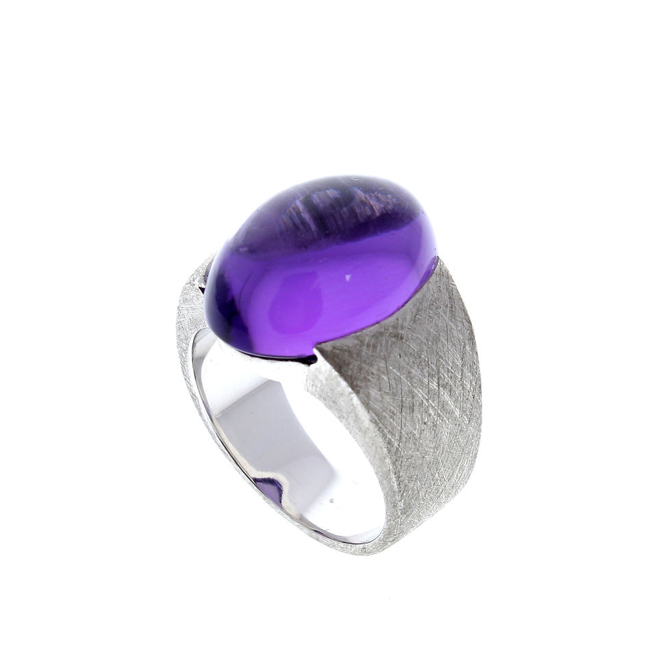 Thumbnail: Amethyst Cabochon Ring