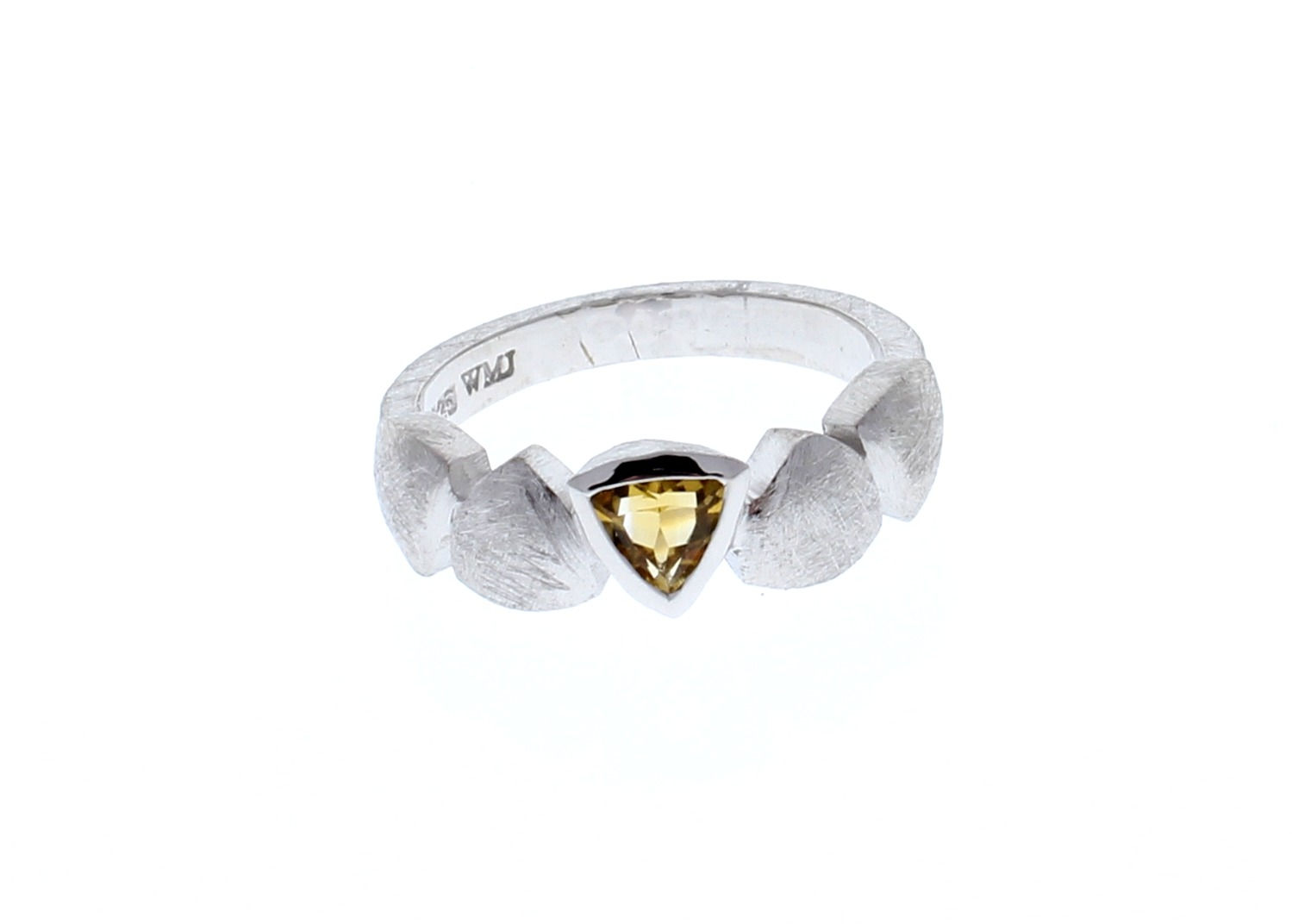 Citrine Trillion Bezel Band