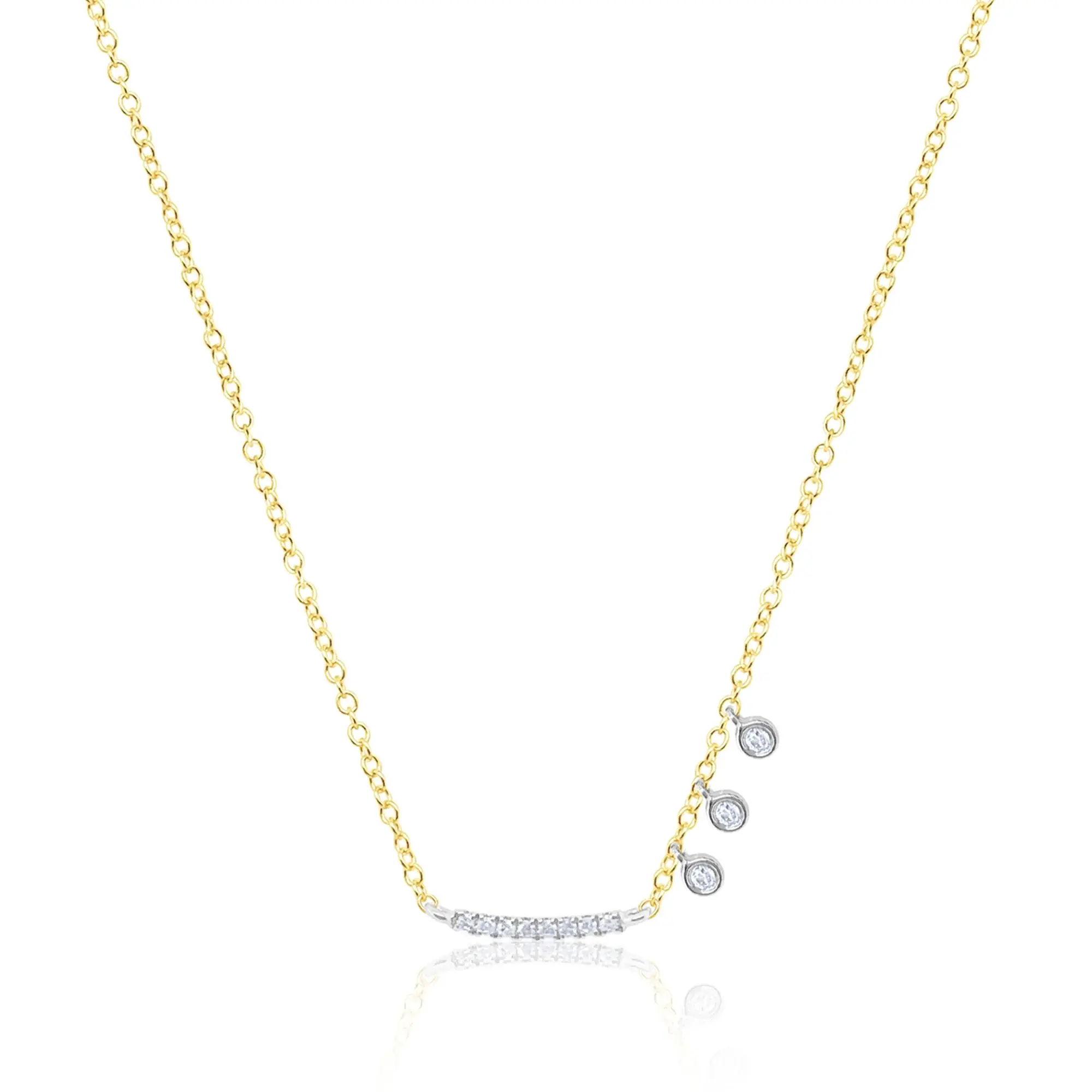 Diamond Bar Necklace