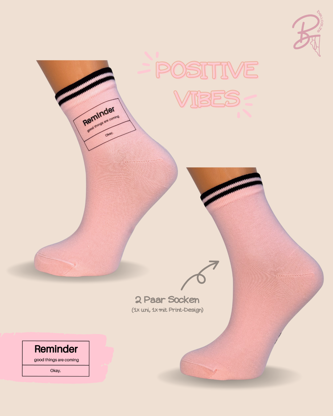 Kurz-Socken mit Print-Design