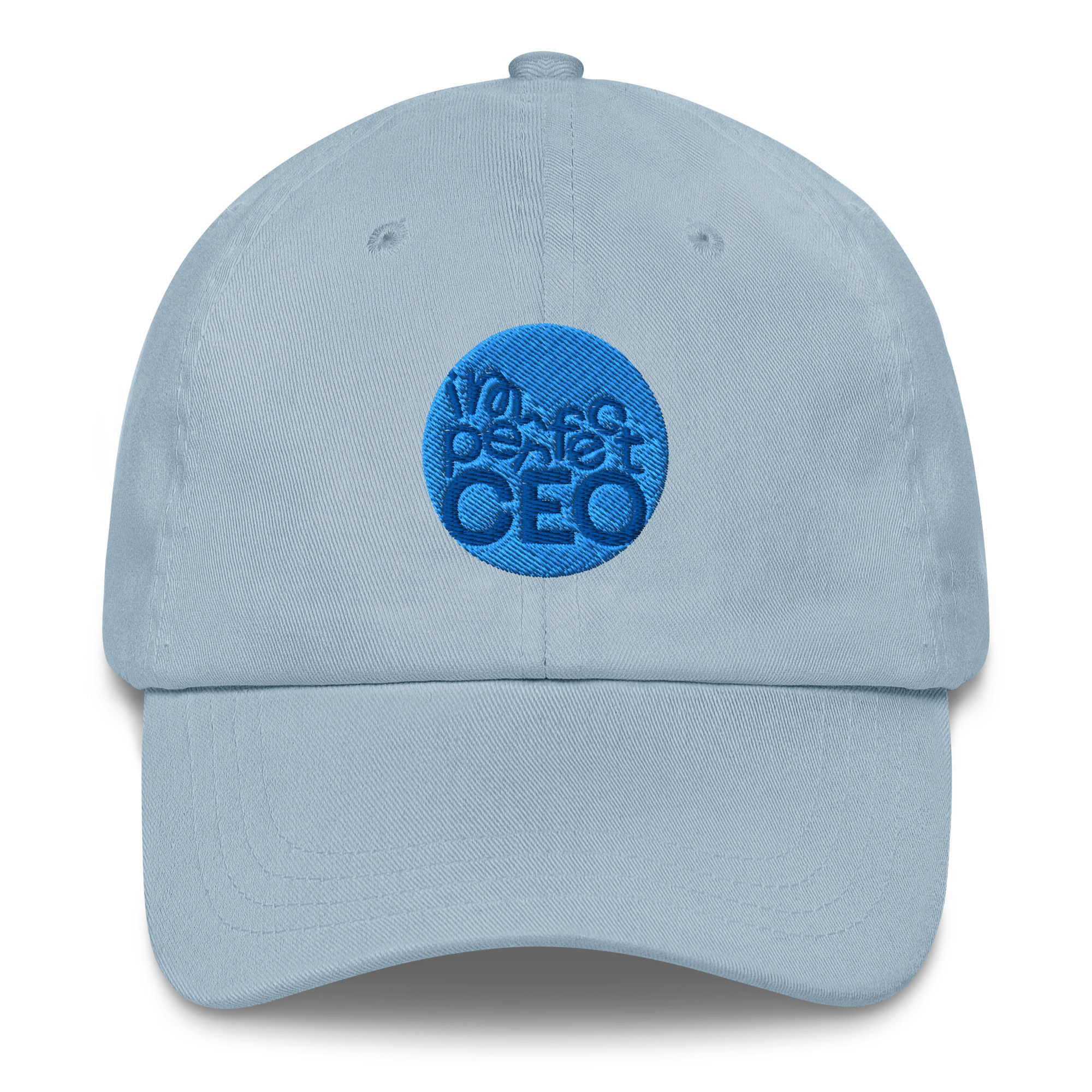 Baby Blue Cap Blue Round Logo Embroidered