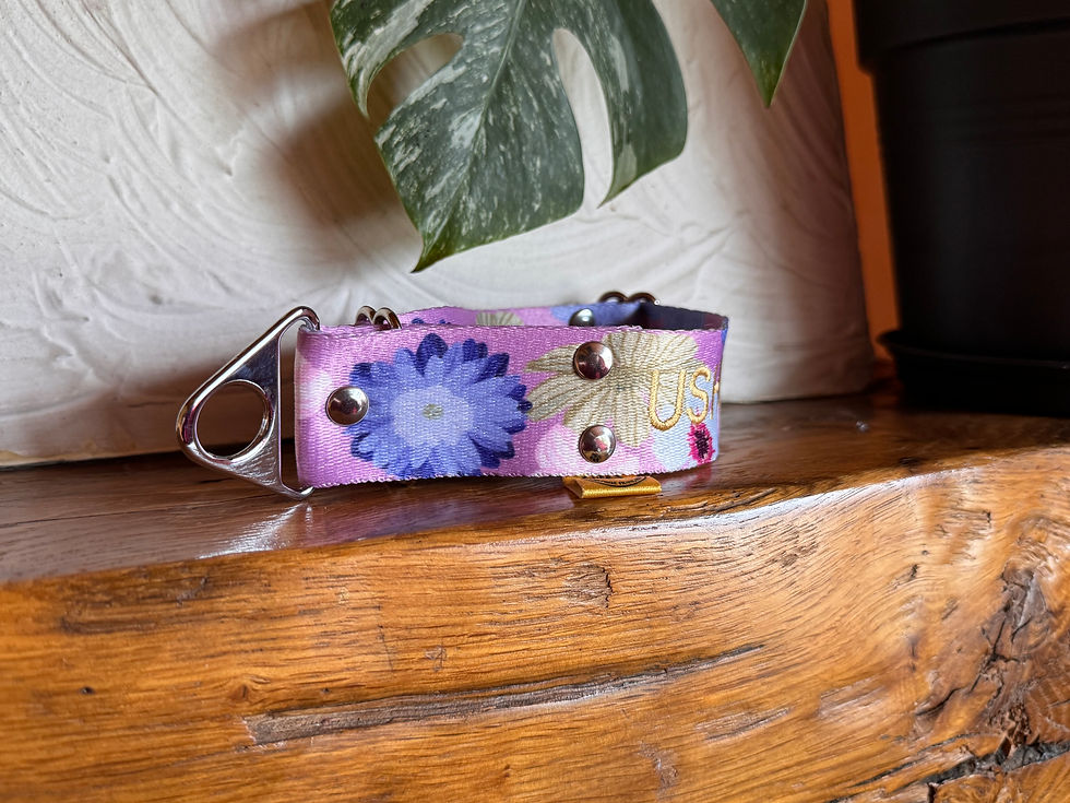 Miniature : "Pastel Sauvage" Collier martingale 38 mm