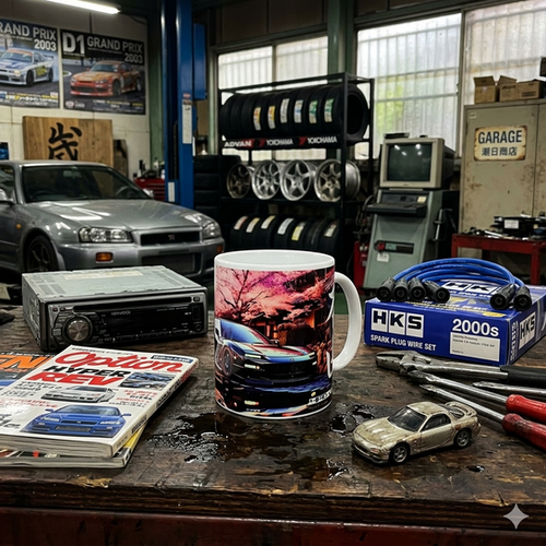 Caneca Kanji Lendas do Asfalto Honda NSX | Kuroneko Store